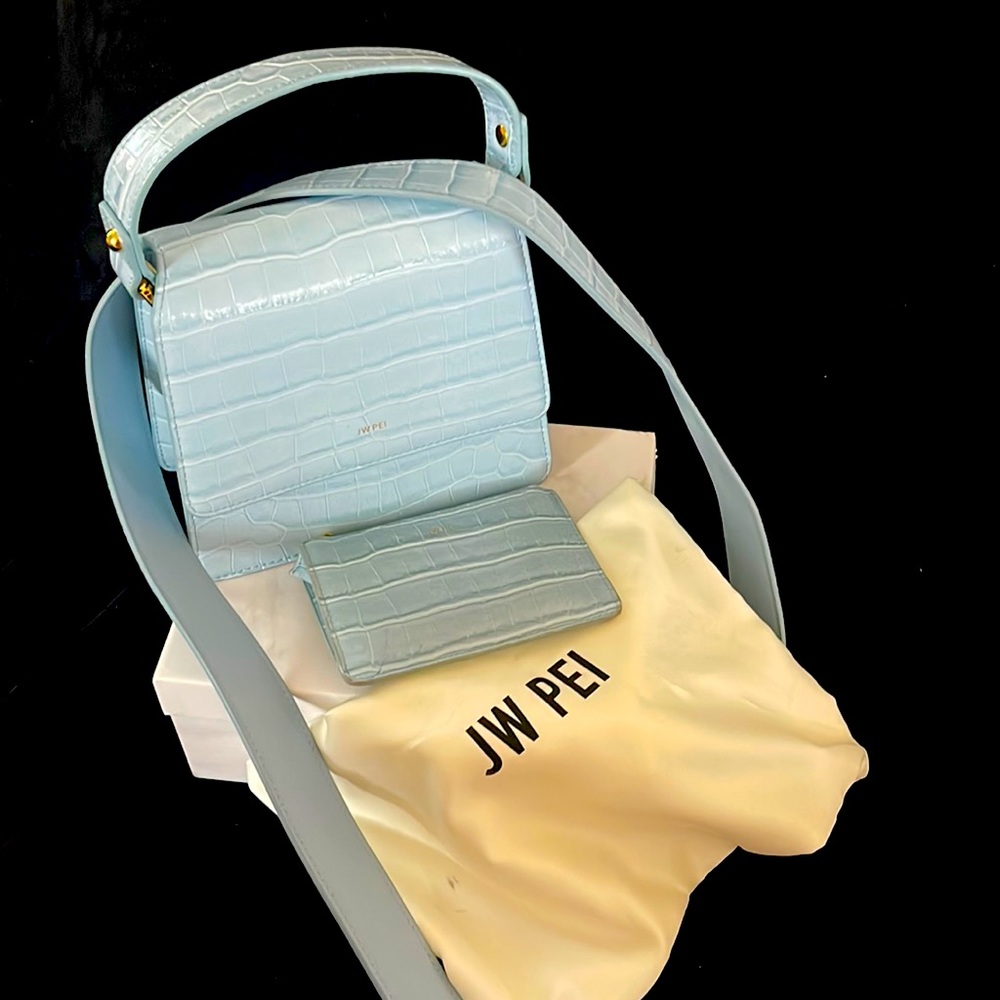 JW pei lil hand bag with long strap and organizer wallet